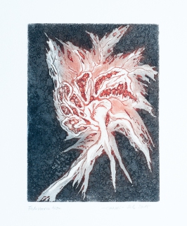 Ernte (Radierung - Aquatinta, Strichätzung, Kaltnadel, 15 x 20 cm, 2015)