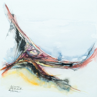 La Palma 2 (Mixed Media auf Papier, 20 x 20 cm, 2014)