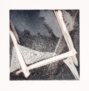 Novemberblick (Radierung - Aquatinta, 20 x 20 cm, 2015)