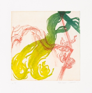 lebendige Erinnerung (Radierung  - Aquatinta, Vernis moux, 20 x 20 cm, 2015)