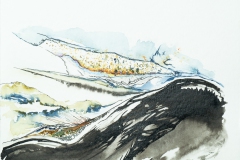 La Palma 3 (Mixed Media auf Papier, 20 x 20 cm, 2014)