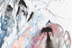 Wasserblüte 2 (Mixed Media auf Papier, 20 x 40 cm, 2014)