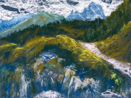 Blue mountains (Pastell, 2020)