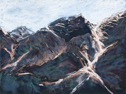 Dark mountains (Pastell, 2020)