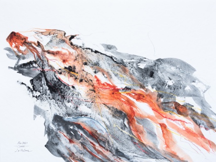 Feuer und Asche (Aquarell, 2021)