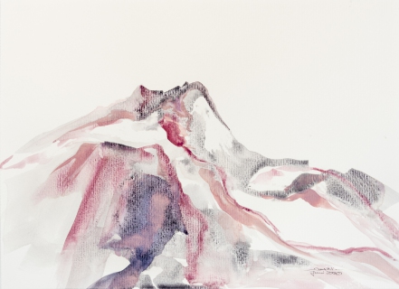 Lonely mountain (Aquarell, 2020)