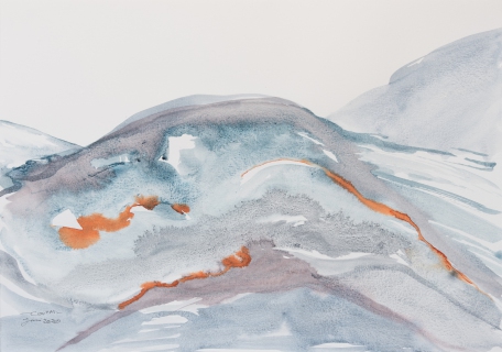 Water mountain (Aquarell, 2020)
