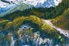Blue mountains (Pastell, 2020)