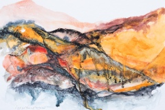 Land aus Feuer und Trockenheit (Aquarell, 2021)