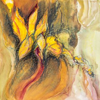 Blütenfall (Aquarell & Pastell, 2017)