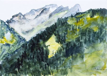 Bregenzer Wald (Aquarell, 2023)
