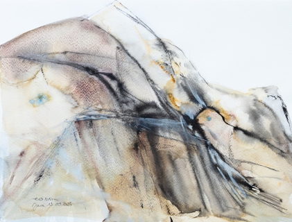 Farbiger Berg (Aquarell, 2023)