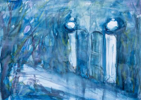 Regentag (Aquarell, 2023)