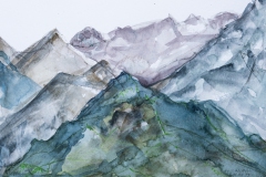 Bergblick (Aquarell, 2023)