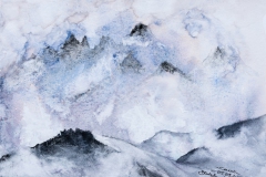 Bergnebel (Aquarell, 2022)