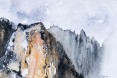 Erinnerungen ans Latemar (Aquarell, 2022)