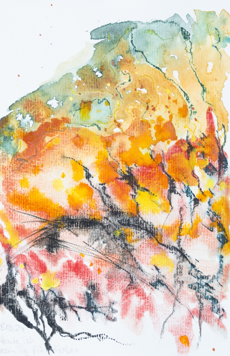 Heute ist kein Tag für Farben (Aquarell, 2024)