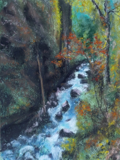 Breitachklamm (Pastell, 2024)