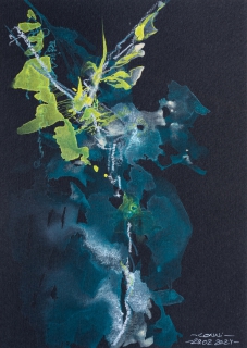 Nachtblüte (Aquarell, 2024)