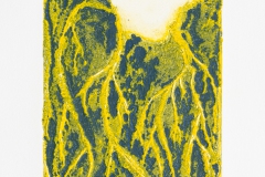 Wurzel und Stein (Collagrafie, Serie 6, 2017)